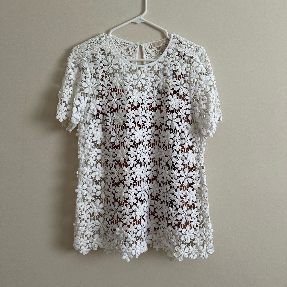 Michael Kors Floral Crochet Top